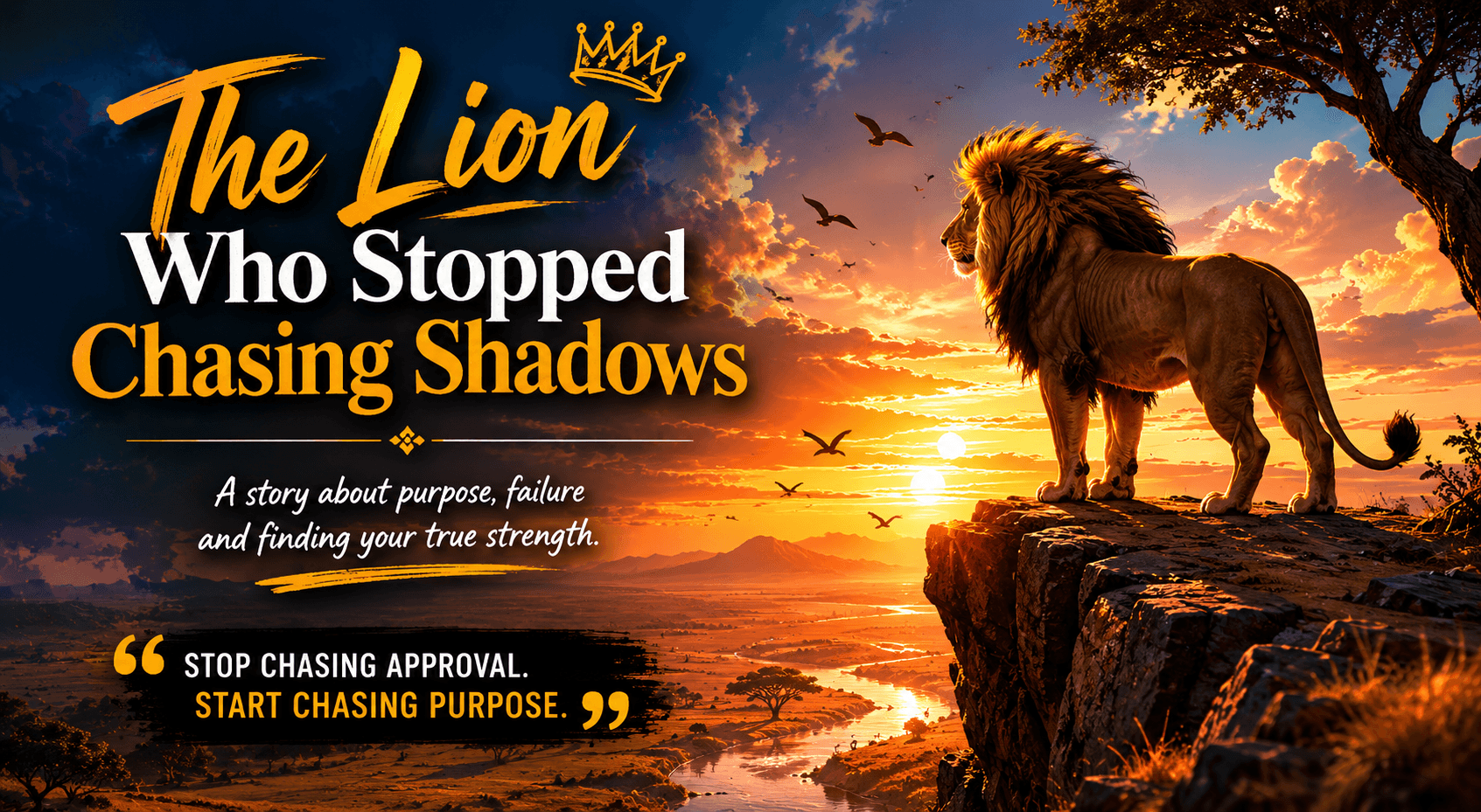 The Lion Who Stopped Chasing Shadows